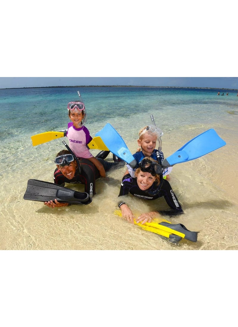 Cressi-Sub Cressi CLIO Full Foot Fins for Snorkeling, Diving and Swimming, Blue  - Image 5