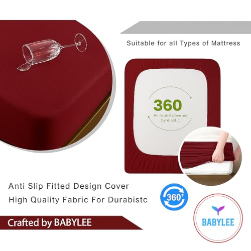 BABYLEE Mattress Protector Queen Size 78x60 Ultra Soft Breathable & Hypoallergenic Fitted Bed Protector Terry Cover(6x5 feet, Fits Upto 10 Inches, Coffee) - Image 3