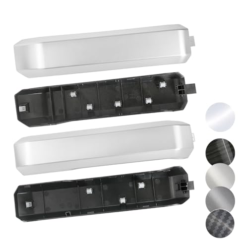 TQPONLY Interior Inner Door Handle Cover Trim Fits 20152020 Ford F150 SuperCrew Truck Accessories Replacement 1 Set Front and Rear Door Armrest Pull Handle Silver - Image 1