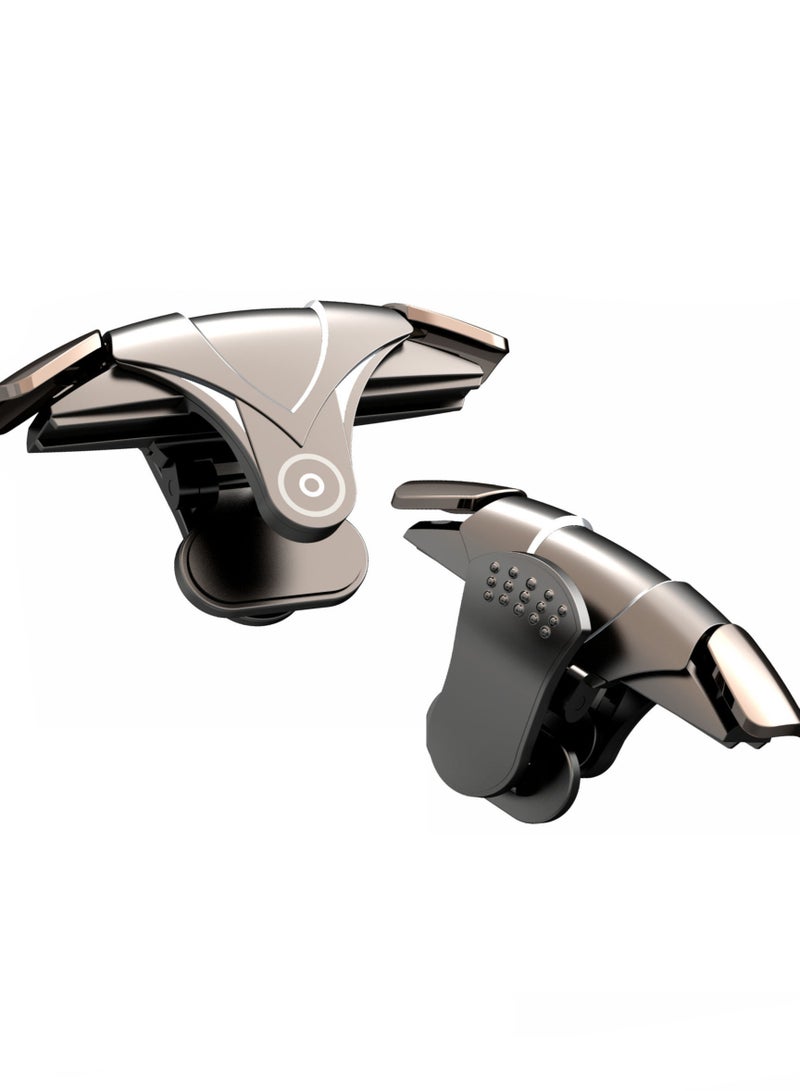 اوليو عبوتان من وحدة تحكم ألعاب PUBG العالمية للهواتف المحمولة، مزودة بأزرار تحكم مادية، متوافقة مع أجهزة التحكم، توفر شعورًا مريحًا عند الإمساك بها، مما يُحسّن سرعة ودقة التصويب. - Image 1