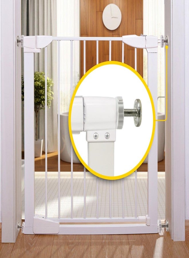 e5e10 4Pcs Baby Gate Threaded Spindle Rod M8 (8mm) Replacement Parts for Baby & Pet Pressure Mounted Safety Gates Extra Long Baby Tension Gate Extender (M8 White (4pcs)) - Image 4