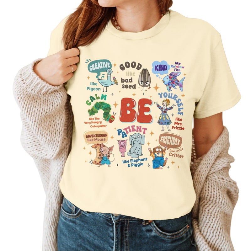 InterStellux Teacher Shirt - I Can Be Teacher Shirt - Believe in Yourself Tshirt - Classroom Back to School T-Shirt - Be Your Self Shirts - Gifts for Teacher's Day (Ivory,M) - Image 1