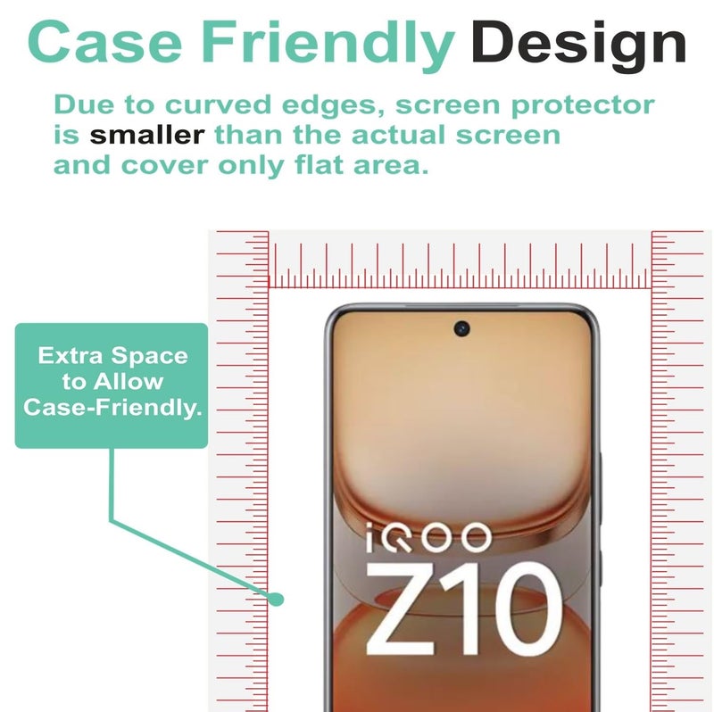 Wisely 2in1 Impossible Unbreakable Camera Lens Nano Glass + Front Guard Screen Protector for iQOO Z10 5G 5G Anti Scratch Flexible Screen Guard HD Clear - Image 3