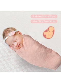 softan Softan Swaddle Blanket, Muslin Swaddle Blanket for Boys & Girls, 47X47In Muslin Swaddle Receiving Blanket for Newborn, Baby Muslin Swaddle Blanket Soft Silky & Breathable, 4 Pack  - Image 3