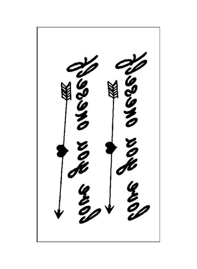 NIBEMINENT Waterproof Fashionable Temporary Tattoo Sticker Black - Image 1