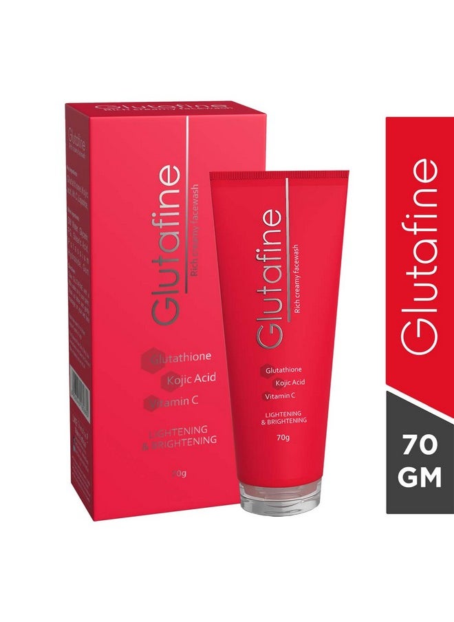ETHIGLO - Glutafine Rich Creamy Facewash For Lightening And Brightening, 70G (Pack Of 2) - Image 1