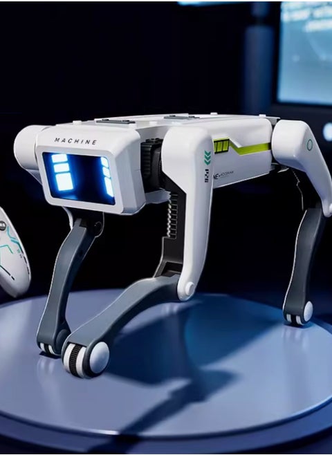 Intelligent machine dog voice dialogue high-tech artificial mobile phone remote control programming electric dance boy toy children