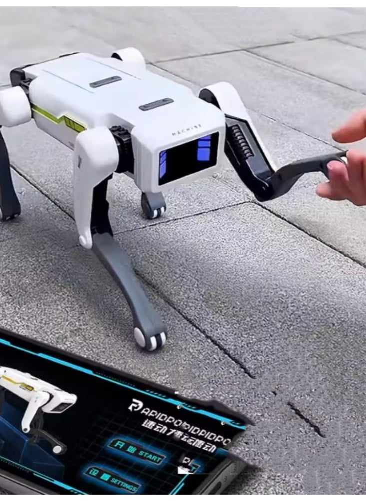Intelligent machine dog voice dialogue high-tech artificial mobile phone remote control programming electric dance boy toy children