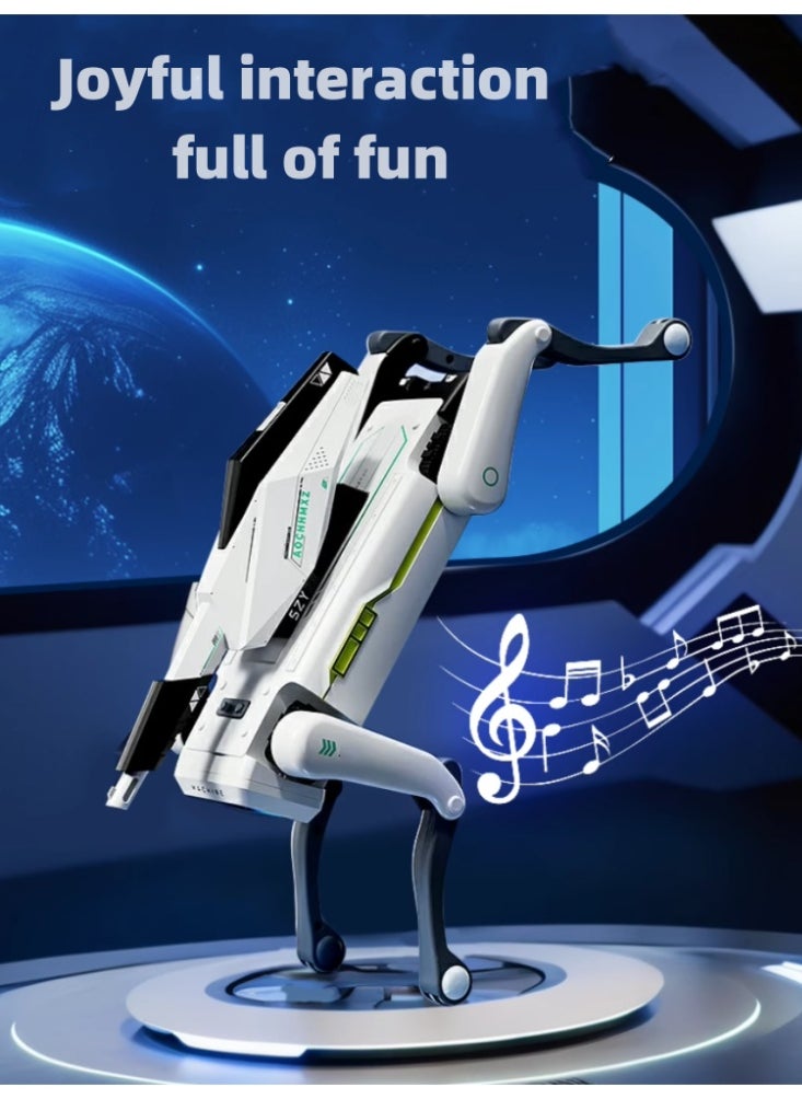 Intelligent machine dog voice dialogue high-tech artificial mobile phone remote control programming electric dance boy toy children