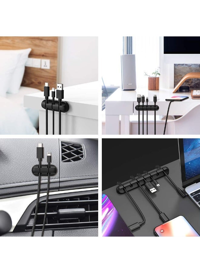 Cord Organizer, Cable Clips Cord Holder, Cable Management USB Cable Power Wire Cord Clips, 2 Packs Cable Organizers for Car Home and Office - Image 4