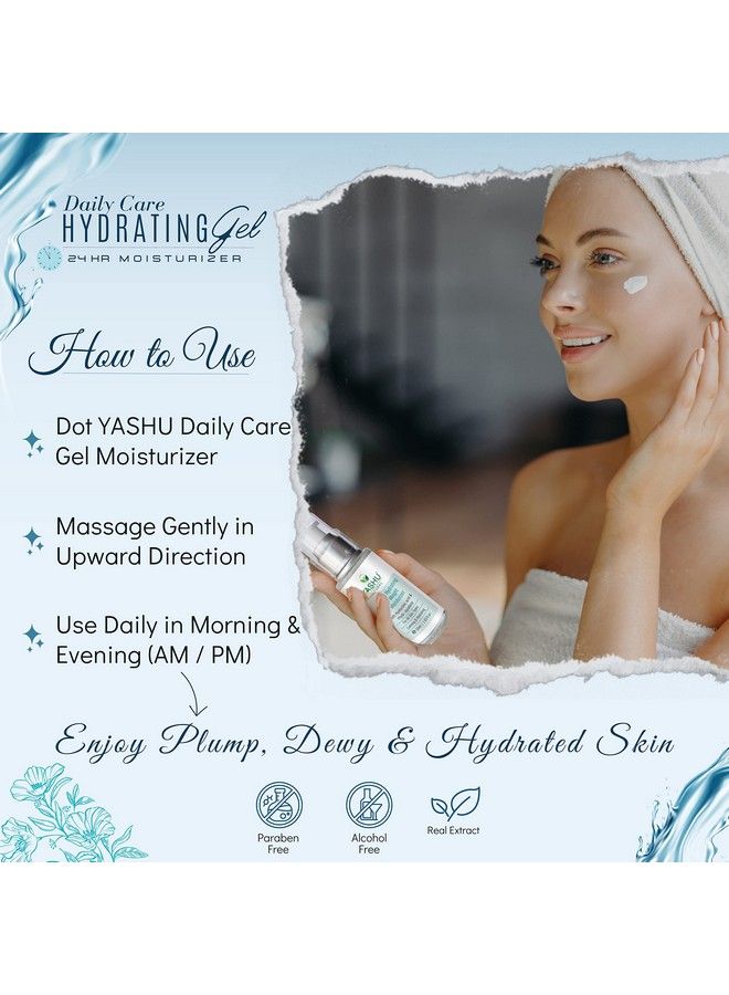 YASHU Light Weight Gel Cream For Hydration & Glow ; Improve Skin Smoothness ; With Hyaluronic Acid & Squalene For Uneven Skin Tone (50Ml) - Image 5