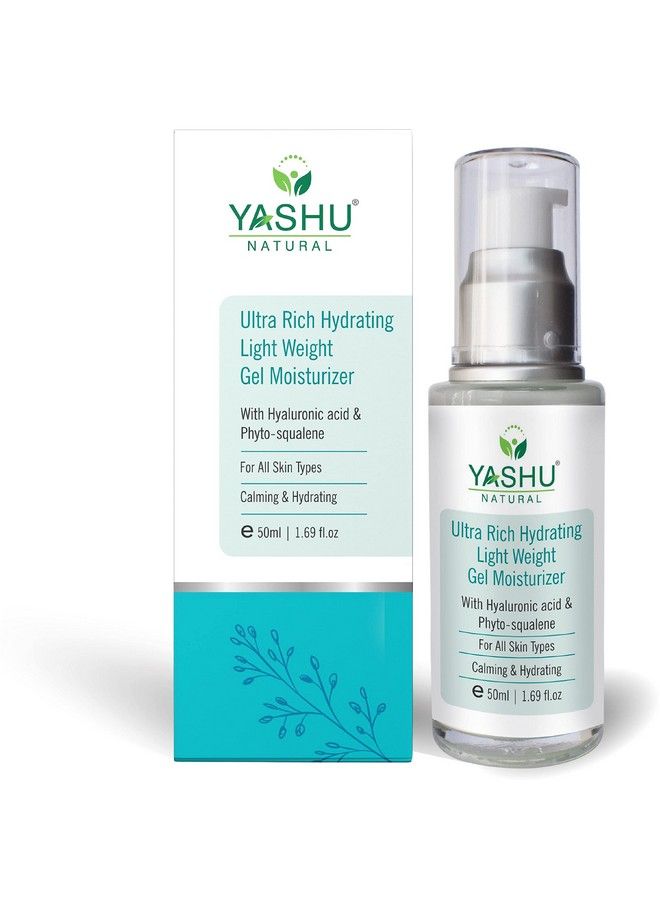 YASHU Light Weight Gel Cream For Hydration & Glow ; Improve Skin Smoothness ; With Hyaluronic Acid & Squalene For Uneven Skin Tone (50Ml) - Image 2