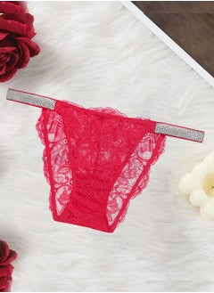 MARGOUN New Women's Panties Lace Print Underwear For Girls Ladies Soft Shorts Underpants Lingerie Fashion Design Red  - Image 2