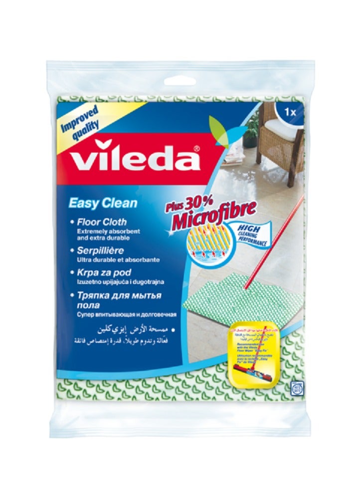 Vileda Easy Clean Floor Cloth Green and White