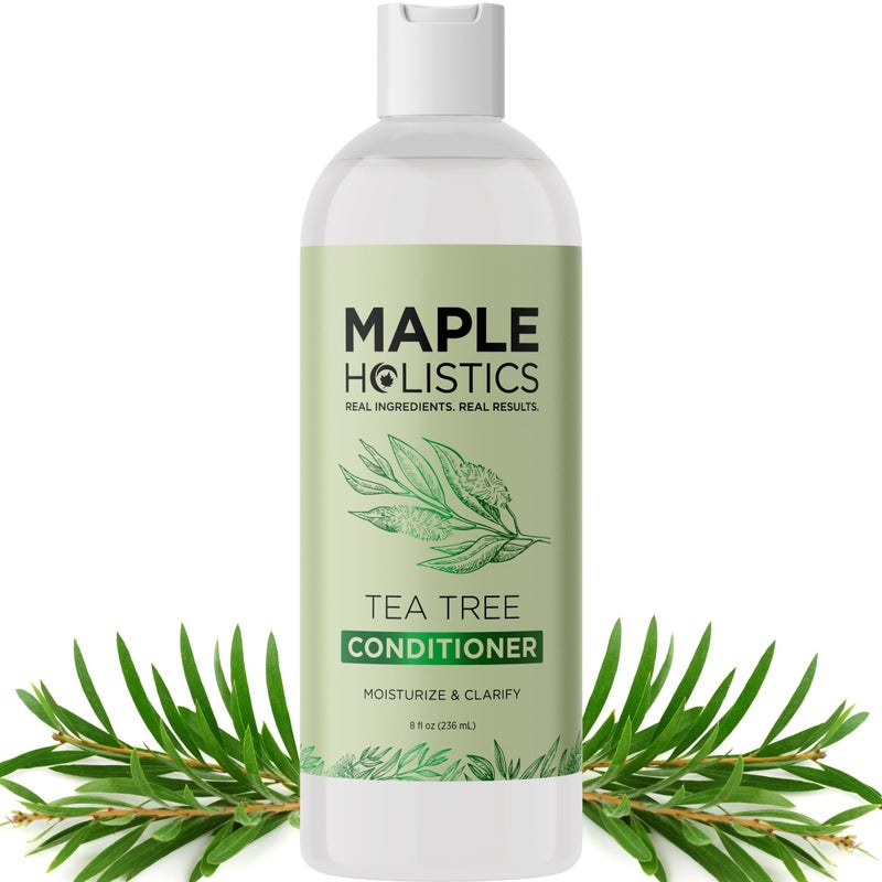 Maple Holistics Oily Hair and Scalp Shampoo and Conditioner - 16oz Degrease Shampoo & 8oz Tea Tree Conditioner for Oily Hair and Scalp for Men and Women - Sulfate Silicone & Paraben Free with Pure Essential Oils - Image 2