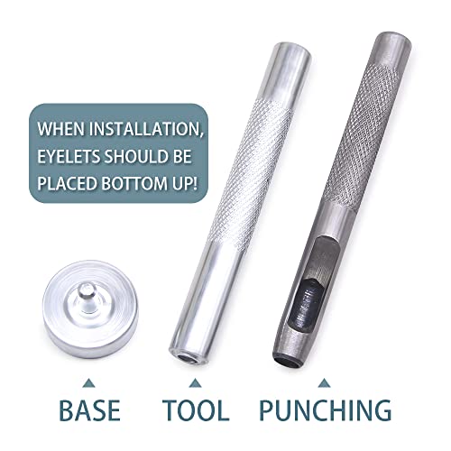 SEMINI Grommet Kit 800 Sets Gronmets Eyelets with 3 Pieces Install Tool Kit, 4 Colors - Image 4