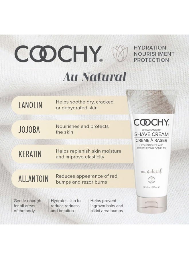 coochy Shave Cream Au Natural - 370ml - Image 2