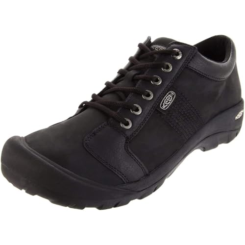 KEEN Men's Austin Low Height Leather Oxfords Black - Image 1