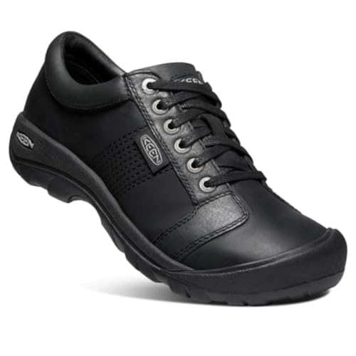 KEEN Men's Austin Low Height Leather Oxfords Black - Image 3