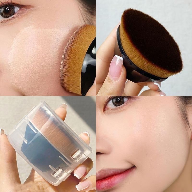 Fayby Magic Seamless Foundation Makeup Brush Hexagonal Shaped Soft Non Marking Makeup Brush Cream Liquid Make Up Brushes Cosmetic Tools Multicolor - Image 3