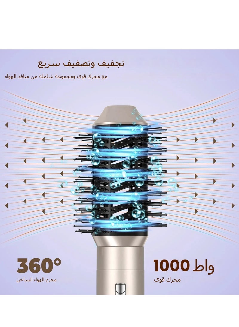 general Multi-Function Heat Styling Brush 6-in-1 Curling Iron and Straightener - Image 5