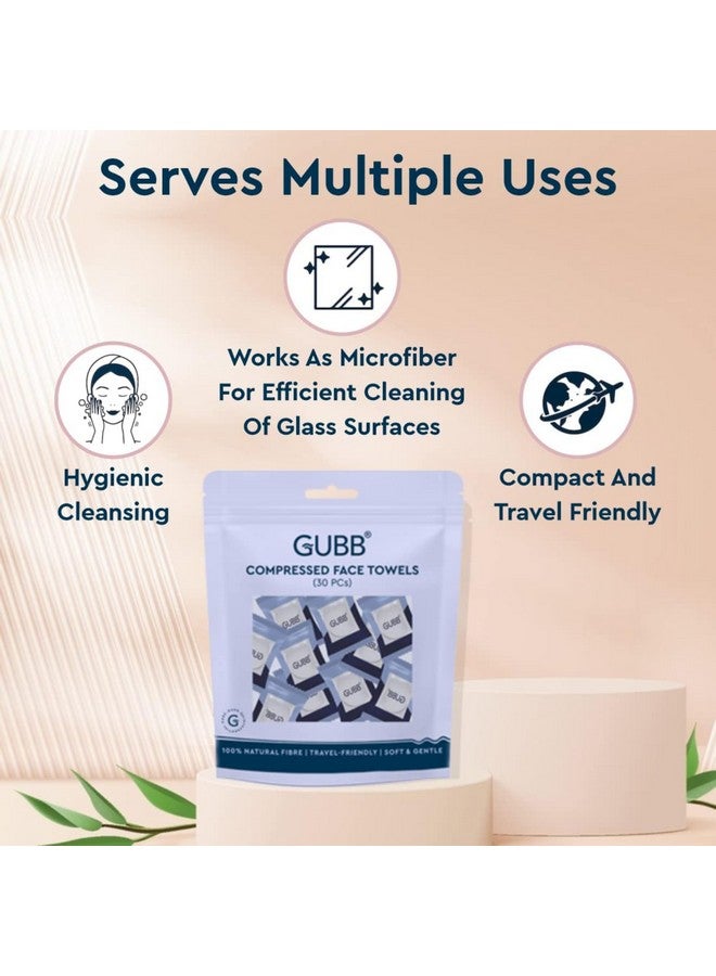 GUBB Face Wipe, 100% Cotton Facial Tissue | Reusable & Biodegradable, Soft Fabric, Chemical Free | Pocket Pack Of 30 Wet Wipes For Men & Women Oily Skin - Image 5