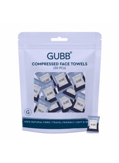 GUBB Face Wipe, 100% Cotton Facial Tissue | Reusable & Biodegradable, Soft Fabric, Chemical Free | Pocket Pack Of 30 Wet Wipes For Men & Women Oily Skin  - Image 1