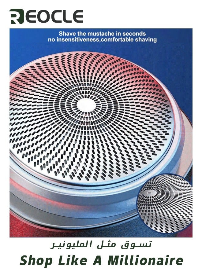 REOCLE Electric Razor for Men Pocket Size Mini Portable Shaver Wet and Dry Mens Razor USB Rechargeable Shaver Charging Easy One-Button Use Suitable for Home Car Travel Black - Image 5