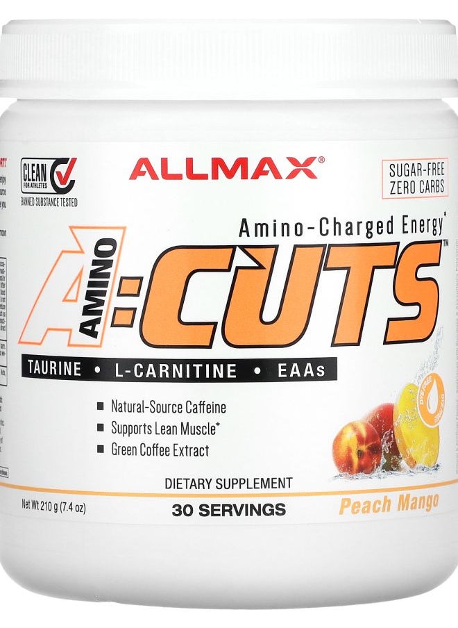 Allmax AMINOCUTS Peach Mango 7.4 oz (210 g) 