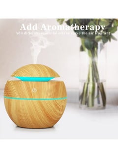 Mi VAZA Essential Oil Diffuser, USB Led Ultrasonic Aroma Oil Diffuser Humidifier With 7 Colors, Durable And Reliable Fragrance Diffuser Machine, Portable Cool Mist Humidifier For Home Office, (Beige)  - Image 5