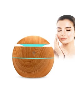 Mi VAZA Essential Oil Diffuser, USB Led Ultrasonic Aroma Oil Diffuser Humidifier With 7 Colors, Durable And Reliable Fragrance Diffuser Machine, Portable Cool Mist Humidifier For Home Office, (Beige)  - Image 1