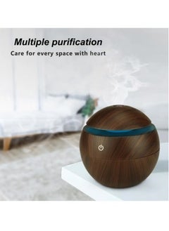 Mi VAZA Essential Oil Diffuser, USB Led Ultrasonic Aroma Oil Diffuser Humidifier With 7 Colors, Durable And Reliable Fragrance Diffuser Machine, Portable Cool Mist Humidifier For Home Office, (Beige)  - Image 4
