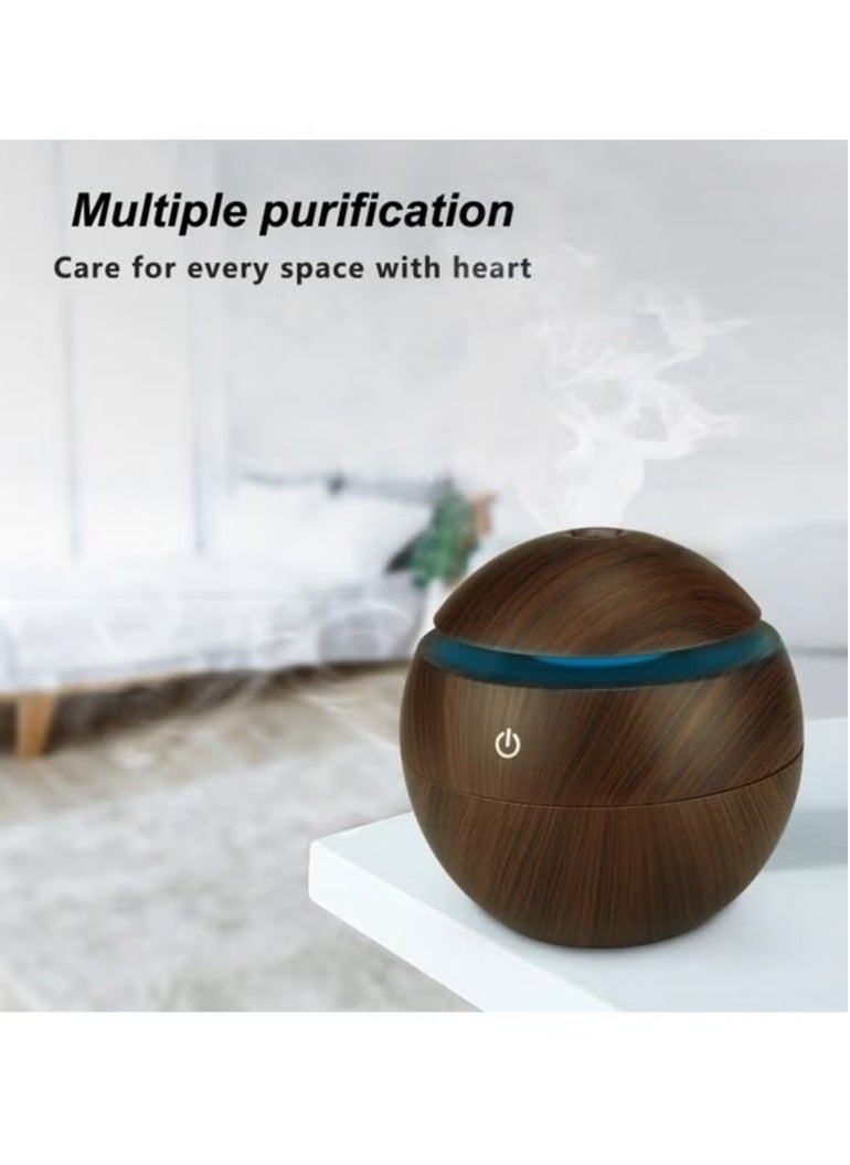 Mi VAZA - Essential Oil Diffuser, USB Led Ultrasonic Aroma Oil Diffuser Humidifier With 7 Colors, Durable And Reliable Fragrance Diffuser Machine, Portable Cool Mist Humidifier For Home Office, (Beige) - Image 1