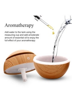 Mi VAZA Essential Oil Diffuser, USB Led Ultrasonic Aroma Oil Diffuser Humidifier With 7 Colors, Durable And Reliable Fragrance Diffuser Machine, Portable Cool Mist Humidifier For Home Office, (Beige)  - Image 2