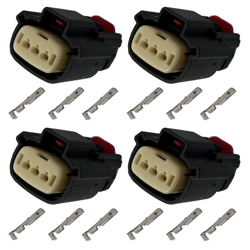 FainWan 4pcs 3 Way Ignition Coil Sensor Connector Kit Compatible with Taurus X Flex Edge F250 Super Duty Taurus CMax Police Interceptor Sedan Police Interceptor Utility Mustang