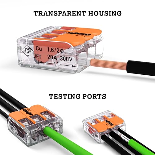 WAGO 221-413 LEVER-NUTS® - 3-Conductor Compact Splicing Connectors (Pack of 50) - Image 5