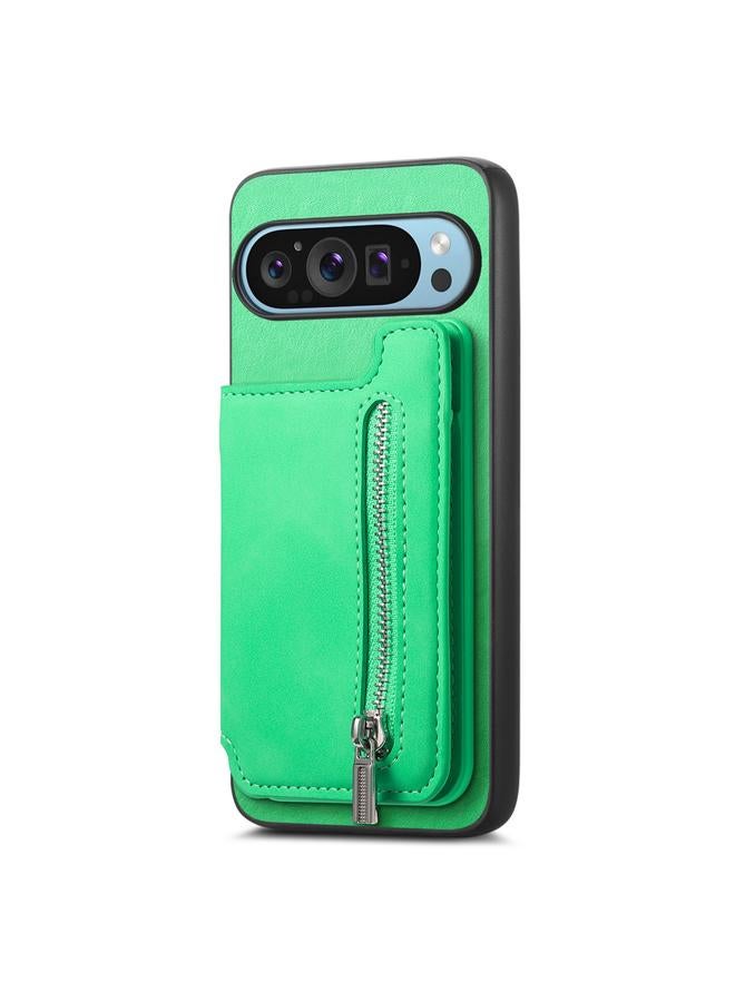 زبون جراب خلفي لهاتف Google Pixel 8a Retro MagSafe مزود بسحاب ومحفظة وحقيبة بطاقات - Image 2