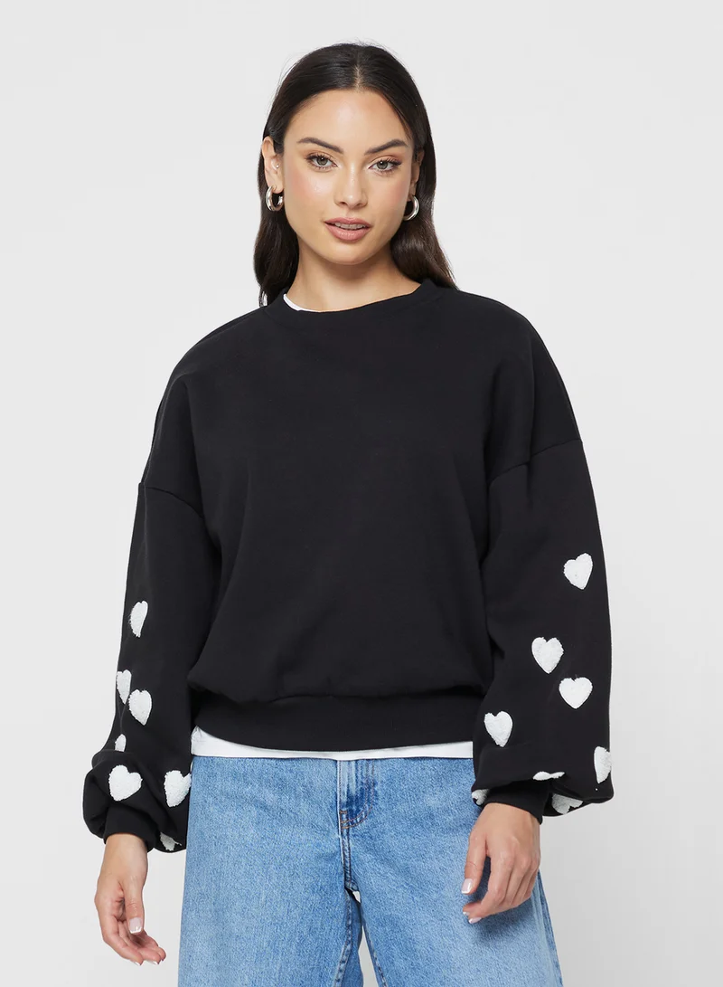 ONLY Onlmacy Long Sleeve Crew Neck Sweatshirt