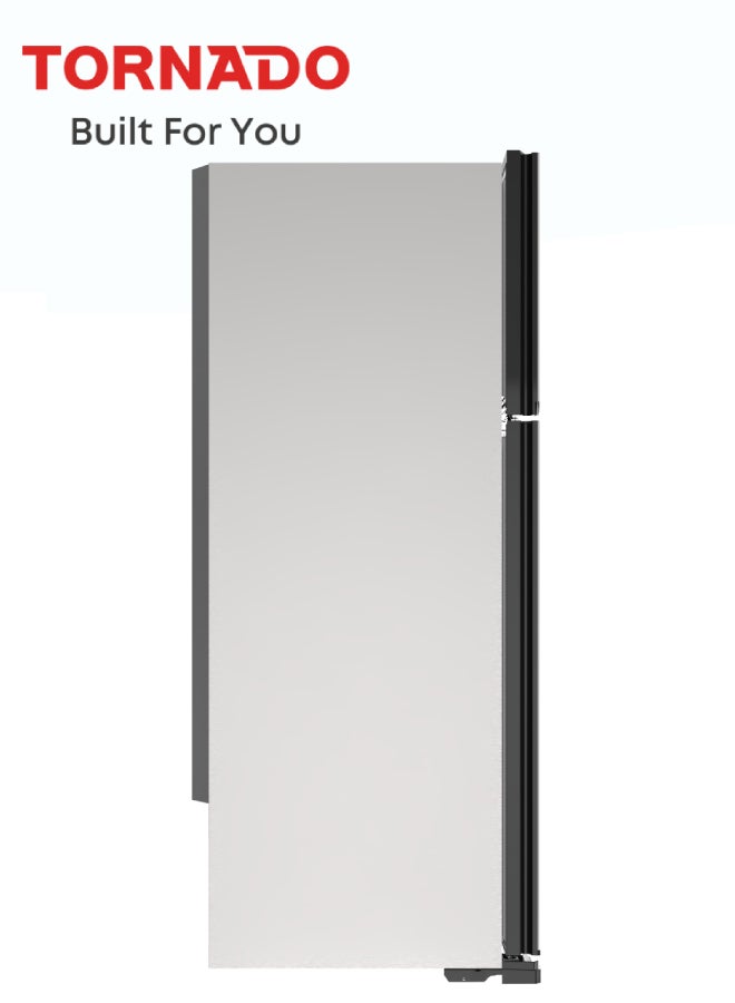 TORNADO Top-Mount Refrigerator 396 Liters Net Inverter No Frost, Tropical Compressor, Hybrid Cooling System, Ag+ Nano Deodorizer Filter, Anti-Bacterial ABS Interior, Class A Energy Rating, Low Noise, Silver - RF-480TV-SL - 5-Year Compressor Warranty, 1-Year Free Warranty RF-480TV-SL Silver - Image 5