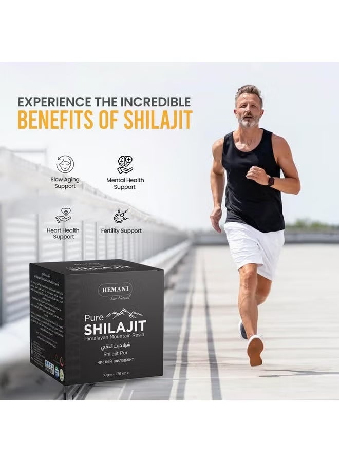 Nature صمغ شيلجيت هيماني النقي من جبال الهيمالايا 50 جرام - 100% طبيعي، جودة ممتازة من الأعشاب التكيفية - Image 2