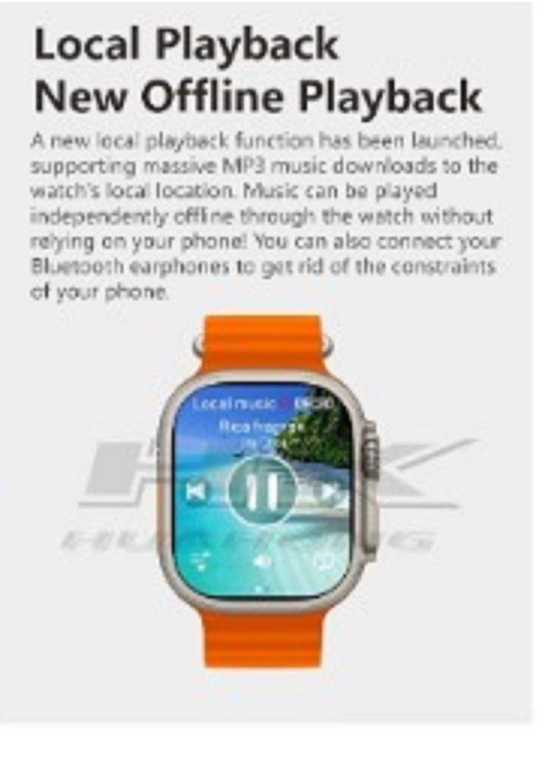 Wearfit Pro - HK9 ULTRA 2 Series 9 Wearfit Pro (2024) SmartWatch 2.12 Inch SUPER AMOLED Display 480X320 Open AI Chat GPT GPS NFC Bluetooth V5 Call Wireless Charger - Image 1