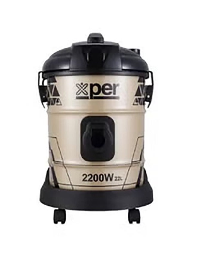 إكسبير مكنسة كهربائية Xper Drum، 2200 واط، 22 لتر، ذهبي * أسود | XPVC-22W22L-23  - Image 3