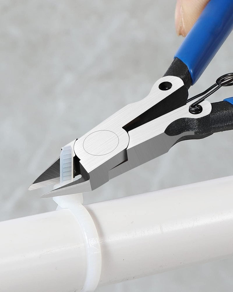 IGAN -330 Wire Flush Cutters (Pack of 2), Electronic Model Sprue Wire Clippers, Ultra Sharp and Precision CR-V Side Cutting nippers, Ideal for Clean Cut and Precision Cutting Needs - Image 4