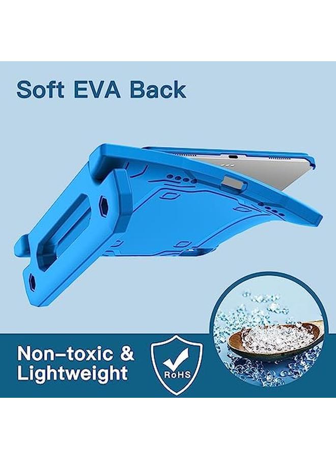 Jetech Kids Case For Ipad Pro 11 Inch 2022 2021 2020 2018 Model Ipad Air 5 4 10.9 Inch With Built In Screen Protector Shockproof Full Body Handle Stand Tablet Protective Cover Blue - Image 4