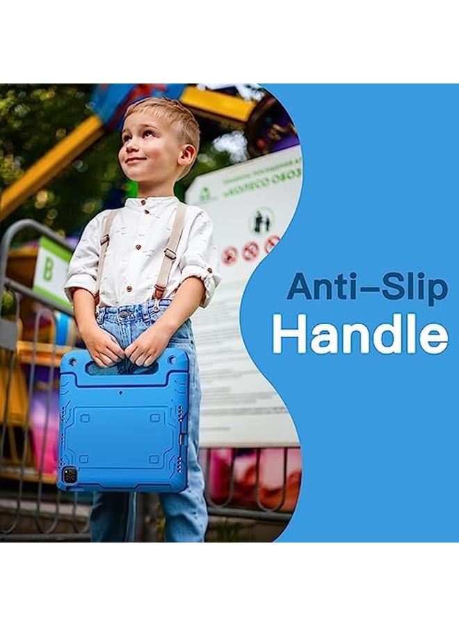 Jetech Kids Case For Ipad Pro 11 Inch 2022 2021 2020 2018 Model Ipad Air 5 4 10.9 Inch With Built In Screen Protector Shockproof Full Body Handle Stand Tablet Protective Cover Blue - Image 3