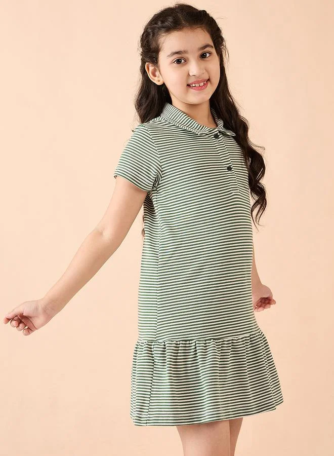 Stylo Bug Striped Flounce Dress