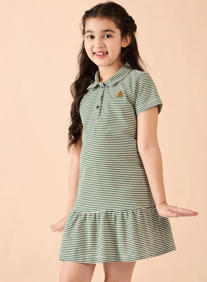 Stylo Bug Striped Flounce Dress
