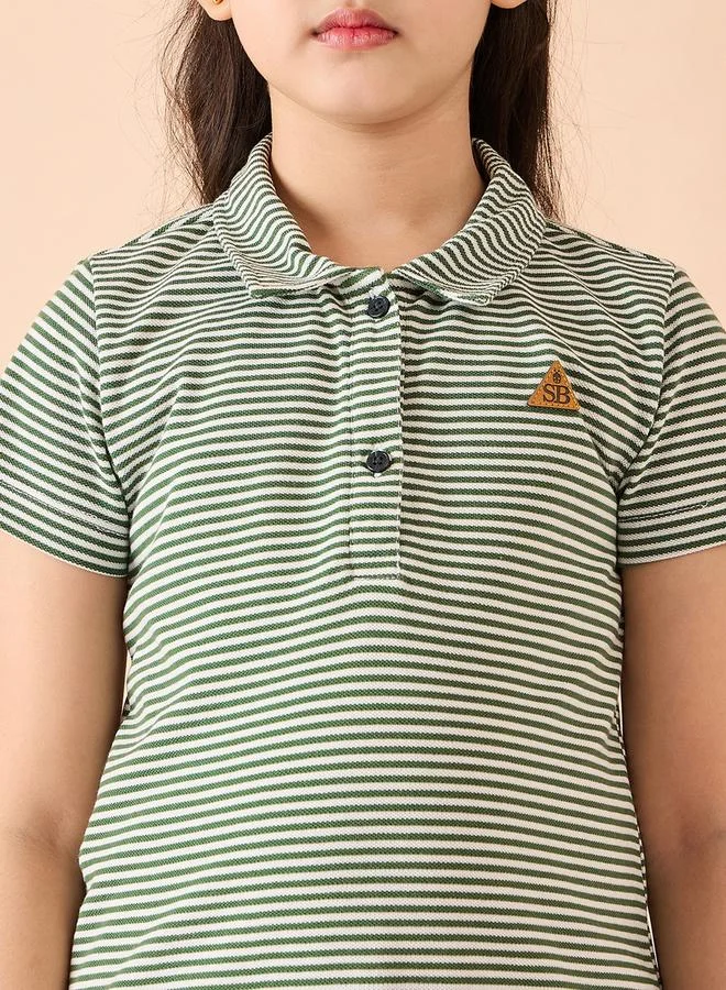 Stylo Bug Striped Flounce Dress
