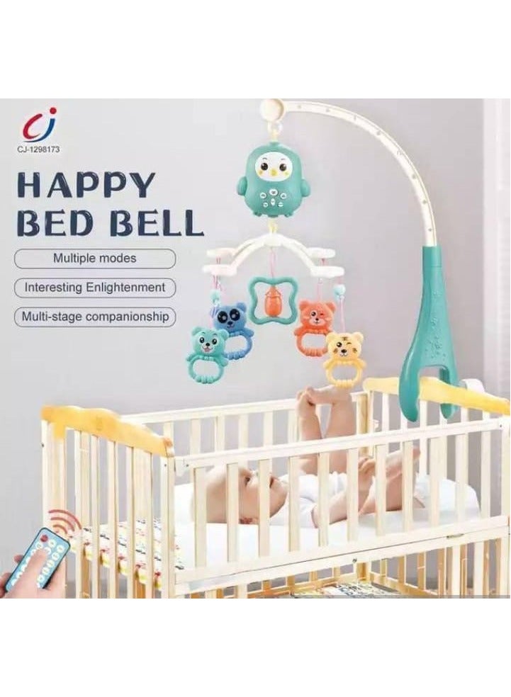 Baby crib mobile toy with a bell to decorate the crib and create a fun atmosphere. - Image 1