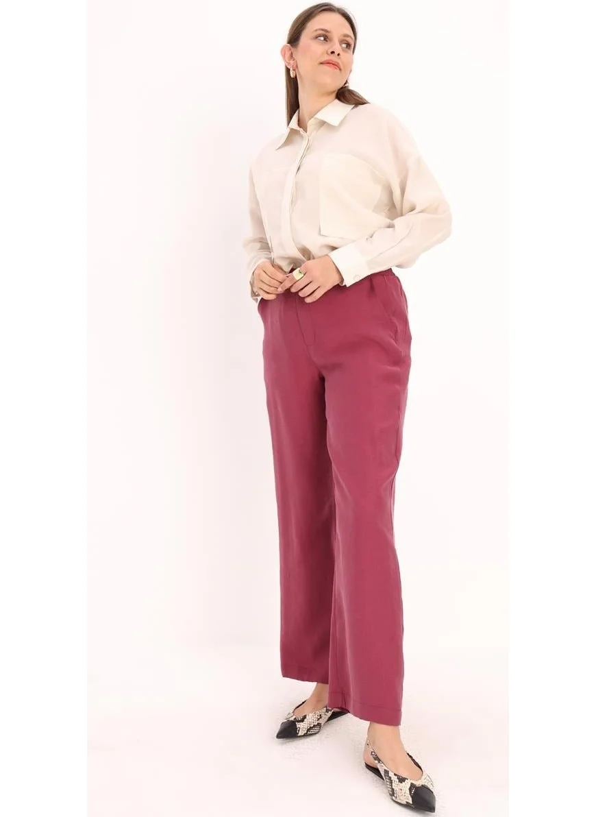 Allday Cherry-Pocketed Pipe Leg Trousers